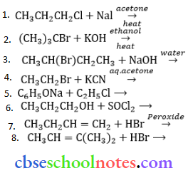 Haloalkanes And Haloarenes Structure Of Major Organic Product Reaction