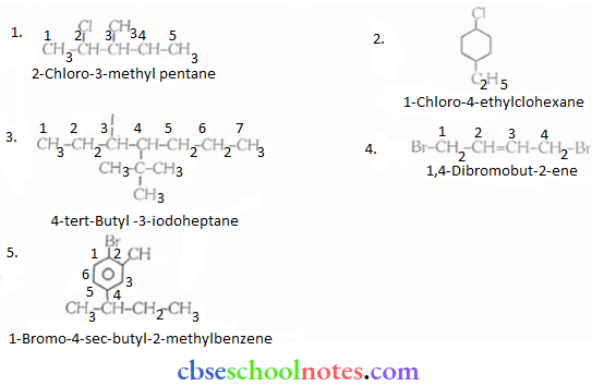 Haloalkanes And Haloarenes Structure Of The Following Compounds