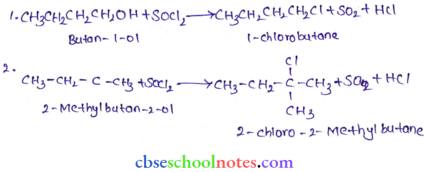 Alcohol Phenol And Ether Alcohol Reacts With SOCl2