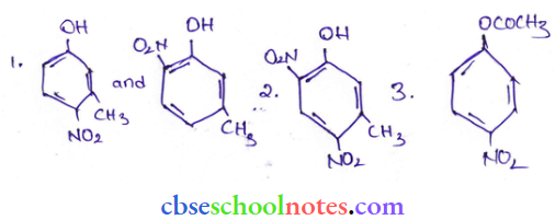 Alcohol Phenol And Ether Structure Of Major Products