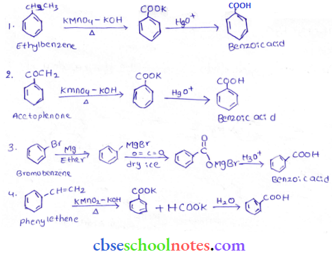 Aldehydes Ketones And Carboxylic Acid Ethybenzene To Phenylethene