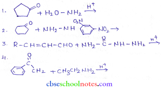 Aldehydes Ketones And Carboxylic Acid Predict The Product Of The Following Reactions