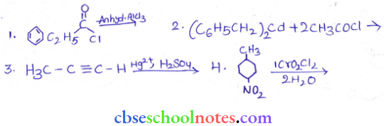 Aldehydes Ketones And Carboxylic Acid Structure Of Product Of The Following Reactions