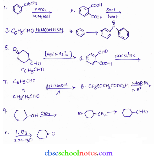 Aldehydes Ketones And Carboxylic Acid Synthesis By Starting Material Reagent Or Product