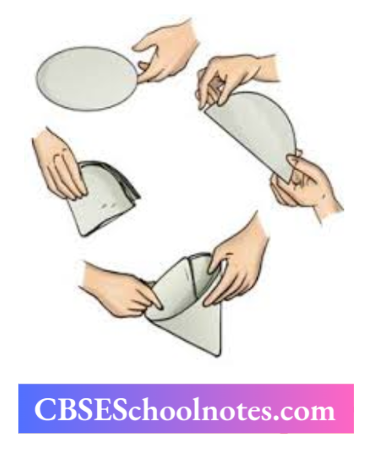 CBSE Notes Class 6 Science Chapter 3 Separation Of Substances Folding A Filter Paper To Make A Cone