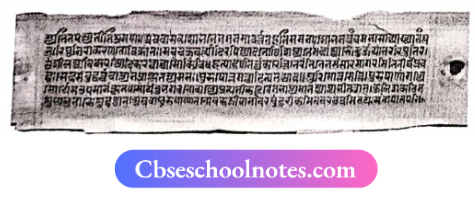 CBSE Notes For Class 6 History Social Science Chapter 1 Introduction What Where How And When A Page From A Palm Leaf Manuscript