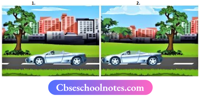 CBSE Notes For Class 6 Science Chapter 7 Motion And Measurement Of Distances Car Is In Motion Because Its Position Has Changed With Time