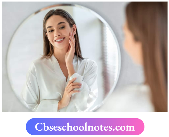 CBSE Notes For Class 6 Science Chapter 8 Light Shadows And Reflections Reflection Of Face In A Mirror