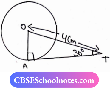 CBSE Solutions For Class 10 Maths chapter 10 The Length Of Segment AT