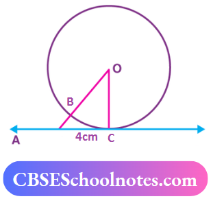 CBSE Solutions For Class 10 Maths chapter 10 The Radius Of The Circle Point