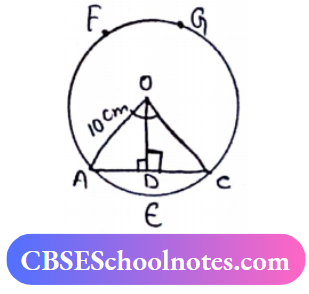 CBSE Solutions For Class 10 Maths chapter 12 Subtends A Right Angle At The  Centre