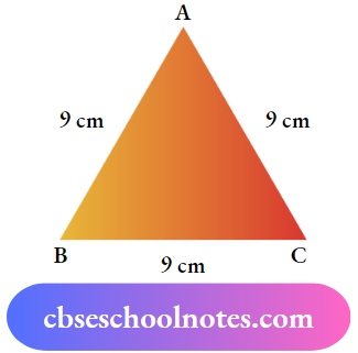 Mensuration An isosceles triangle