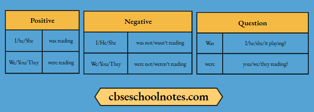 CBSE Class 8 English Part 1 Functional Grammar And Correct Usage Chapter 6 The past Tense Past Continuous Tense